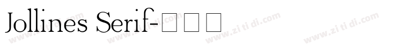 Jollines Serif字体转换